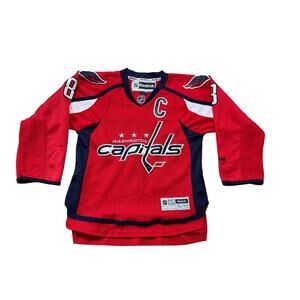 WASHINGTON CAPITALS Hockey jersey OVECHKIN# 8, Red & White Size Youth Small